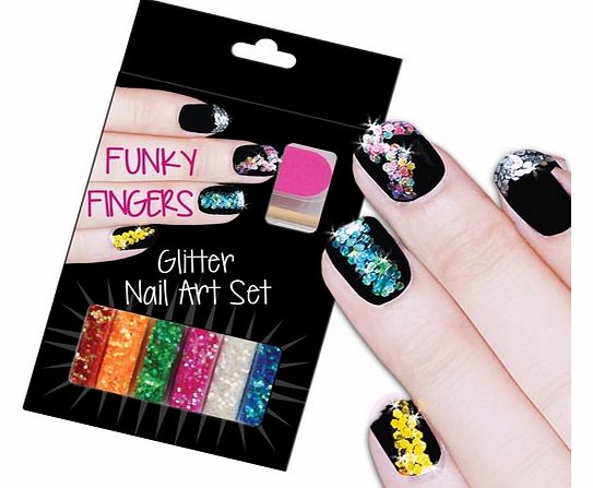 Unbranded Funky Fingers Glitter Nail Art