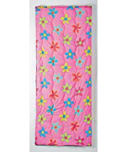 Funky Floral Pink Sleeping Bag