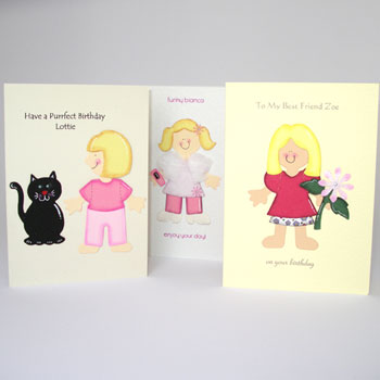 Unbranded Funky Little Friends Personalised Card