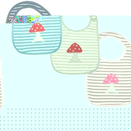 Unbranded Funky Mushroom Bib Dusky Pink