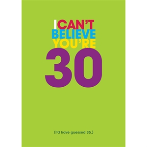 Unbranded Funny Birthday Cards - Cant Believe