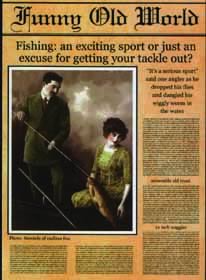 Fishing: an exciting sport or just an excuse for getting your tackle out. Message