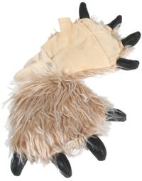 Unbranded Fur Monster Hand Paws - Tan Brown