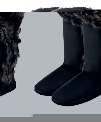 Unbranded Fur Trim Snug Boot