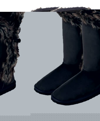Unbranded Fur Trim Snug Boot