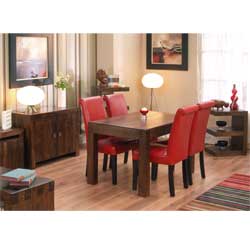 Furniturelink - Cube 120cm Dining Table with 4