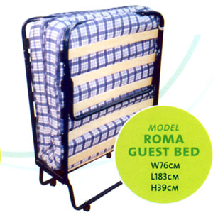 Furntex- Roma- 2FT 6" Firm Mattress- Folding Bed