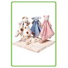 Cute Furry Friends Comforter, select from Bunny Cream, Mouse Blue, Moo Cow White or Kitten Pink.