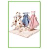 Cute Furry Friends Comforter, select from Bunny Cream, Mouse Blue, Moo Cow White or Kitten Pink.
