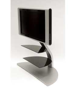 Unique Aluminium curved back design. Universal fixing bracket suitable for most LCD televisions up