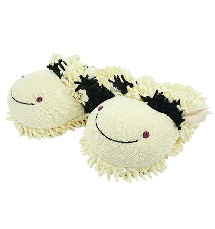 Unbranded Fuzzy Feet Slippers Cow