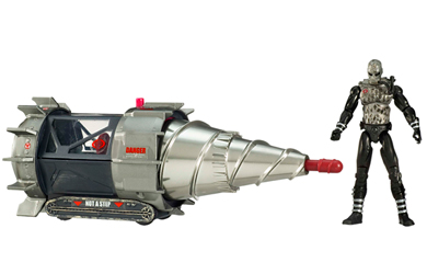 Unbranded G.I. Joe 9.5cm Alpha Vehicles with Figure - Mole Pod with Terra-Viper
