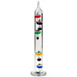 This Traditional Galileo stands at 34cm tall. A beautiful thermometer with multi coloured