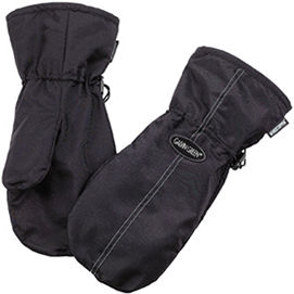 Mitts in 100% polyester with lining in polysuede,