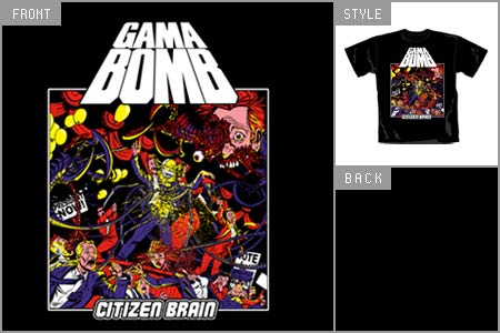 Unbranded Gama Bomb (Citizen Brain) T-shirt ear_gammacbblkts