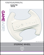 Unbranded GAMEware Steering Wheel for Wii Remote
