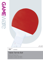 Unbranded GAMEware Wii Table Tennis Bat