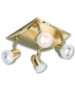 Gamma 4 Spotlight Plate - Brushed Brass Finish