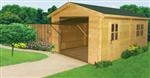 Unbranded Garage: Garage front wall kit - Natural pine