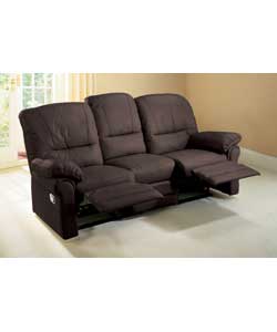 Garda Large Chocolate Reclining Sofa