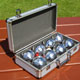 Take this game on the road and have hours of fun with this set of Garden Boules.