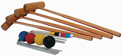A quintessentially British summer pastime, our good quality 4-player croquet set will provide fun