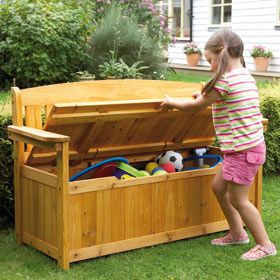 Unbranded Garden Storage Bench
