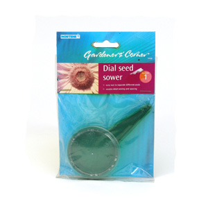 This Dial Seed Sower features six flow settings and a graduated dial  making it easy to separate dif