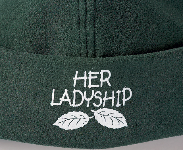 Unbranded Gardeners Fleece Beanie Hat - One Size - Her Ladyship - Personalised