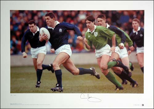 Unbranded Gavin Hastings and#8211; Scotland and8211; Signed limited edition print