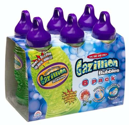 Contains: 6 x 115ml Gazillion bubble bottles