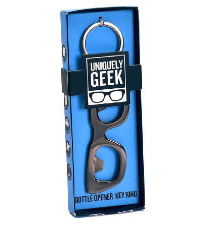 Unbranded Geek Specs Bottle Opener Key Ring