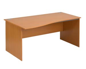 Unbranded Geiger panel end wave desk