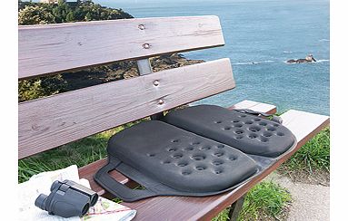 Take a comfortable seat with you wherever you go. This folding pad combines medical-grade gel and foam for firm yet cushiony comfort, the two separate panels distributing your body weight evenly to support your spine and reduce back pain. Meanwhile, 