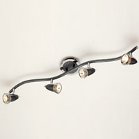 Gemini 4 Light Wave Spotlight Granite and Chrome Effect