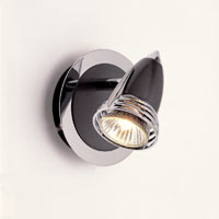 Gemini Single Spotlight Granite and Chrome Effect