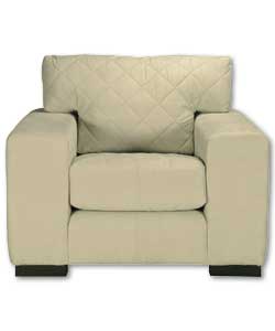 Generous modern design with soft armpads- solid timber feet