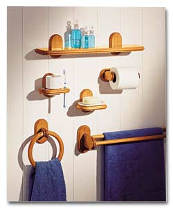 Geneva Antique Pine Effect 6 Piece Bathroom Set.