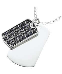 Cubic zirconia.Chain length 51cm/20in.