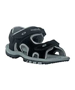 Lightweight Nubuck upper.Removable strap which can be converted into a slide sandal. Adjustable heel