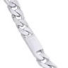 Unbranded Gents Silver curb with solid bar links bracelet