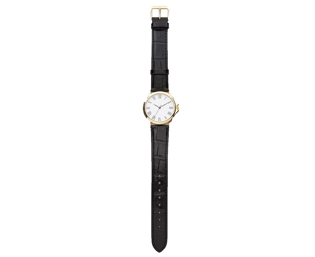 Unbranded Gents Watch With Leather Strap - Round Face