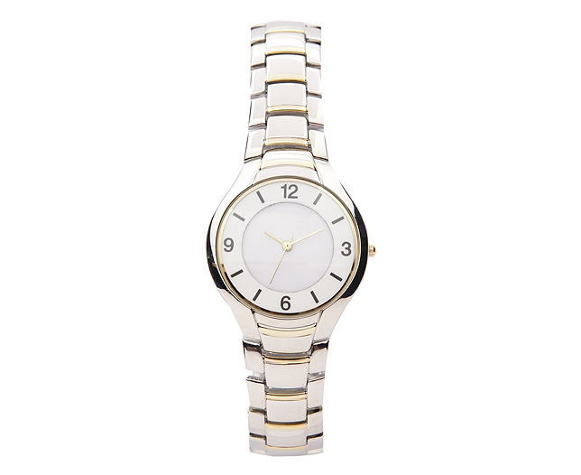 Unbranded Gents Watch With Two-Tone Bracelet Strap
