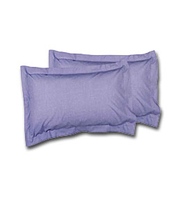 Geo Oxford Pillowcase - Lilac