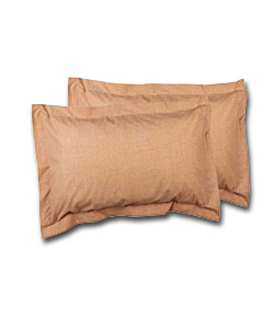 Geo Oxford Pillowcase - Terracotta