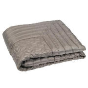 Unbranded Geo Satin Bedspread Double/ King, Mocha 200x220cm