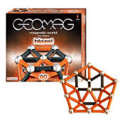 Geomag is a construction system made up of interconnecting magnetic bars and steel ballsthat can be