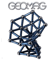 Geomag Metalic Blue/Silver 60 Pc Construction Set