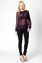 Unbranded Georgie Pussy Bow Long Sleeve Blouse