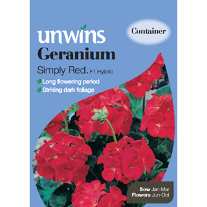 Unbranded Geranium Simply Red Seeds